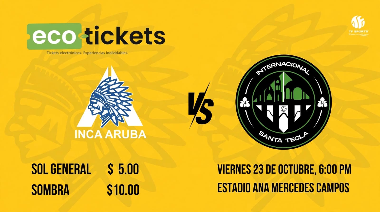 INCA ARUBA vs. INTERNACIONAL SANTA TECLA